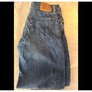 Levis 514 Jeans Mens 34x34 Blue Straight Denim